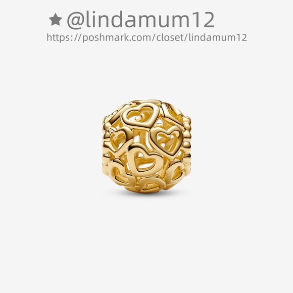 Pandora Openwork Heart Charm - Picture 2 of 3
